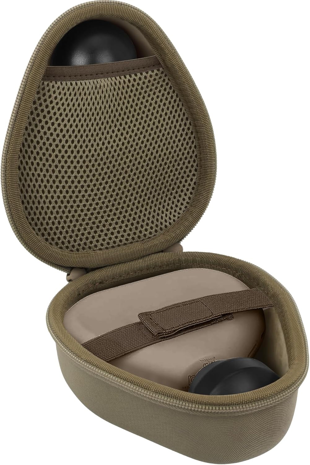 for Theragun Mini 3.0/Mini 2.0 Handheld Electric Massage Gun Hard Case,Replace Head & USB Charging Cable Organizer (Case Only,Oat)