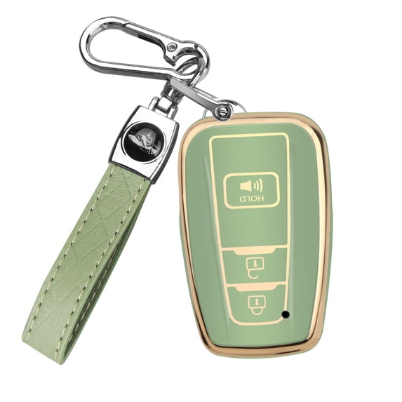 for Toyota 4Runner Key Fob Cover with Keychain Compatible with 2016-2025 RAV4 Camry Prius Prado Highlander Avalon