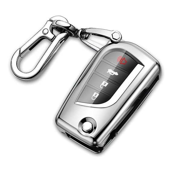 for Toyota Key Fob Cover Compatible with Toyota Fortuner tundra Camry RAV4 Highlander Corolla Smart Key