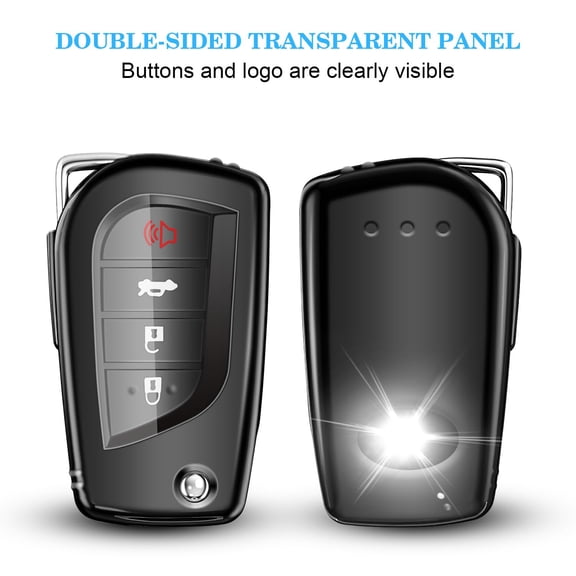 for Toyota Key Fob Cover Compatible with Toyota Fortuner tundra Camry RAV4 Highlander Corolla Smart Key