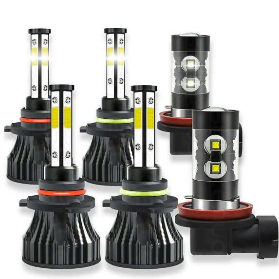 for Toyota RAV4 2006-2012 Combo 9005 9006 H11 LED Headlight Fog Light 6x Bulbs White
