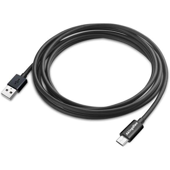 for USB Charger Cable for GreatCall Jitterbug Touch 2 3, Smart 2, Flip Phone - 5ft Black Data Sync & Power Cord
