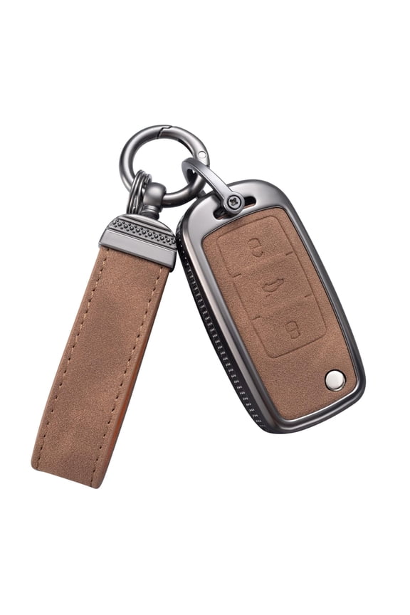 for VW Key Fob Cover with Keychain Key Case Shell 360 Degree Protection Compatible with VW Volkswagen Jetta Golf Polo MK6 Passat Tiguan