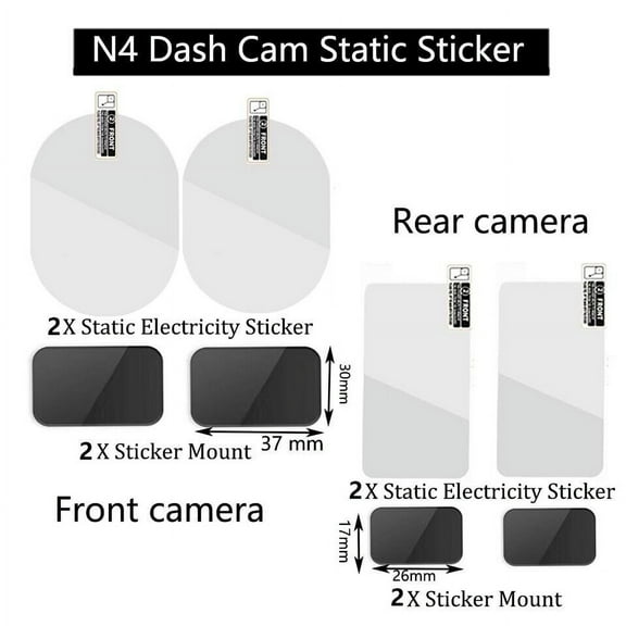 for Vantrue N4 Dash Cam Static Sticker VHB Sticker Static Stickers