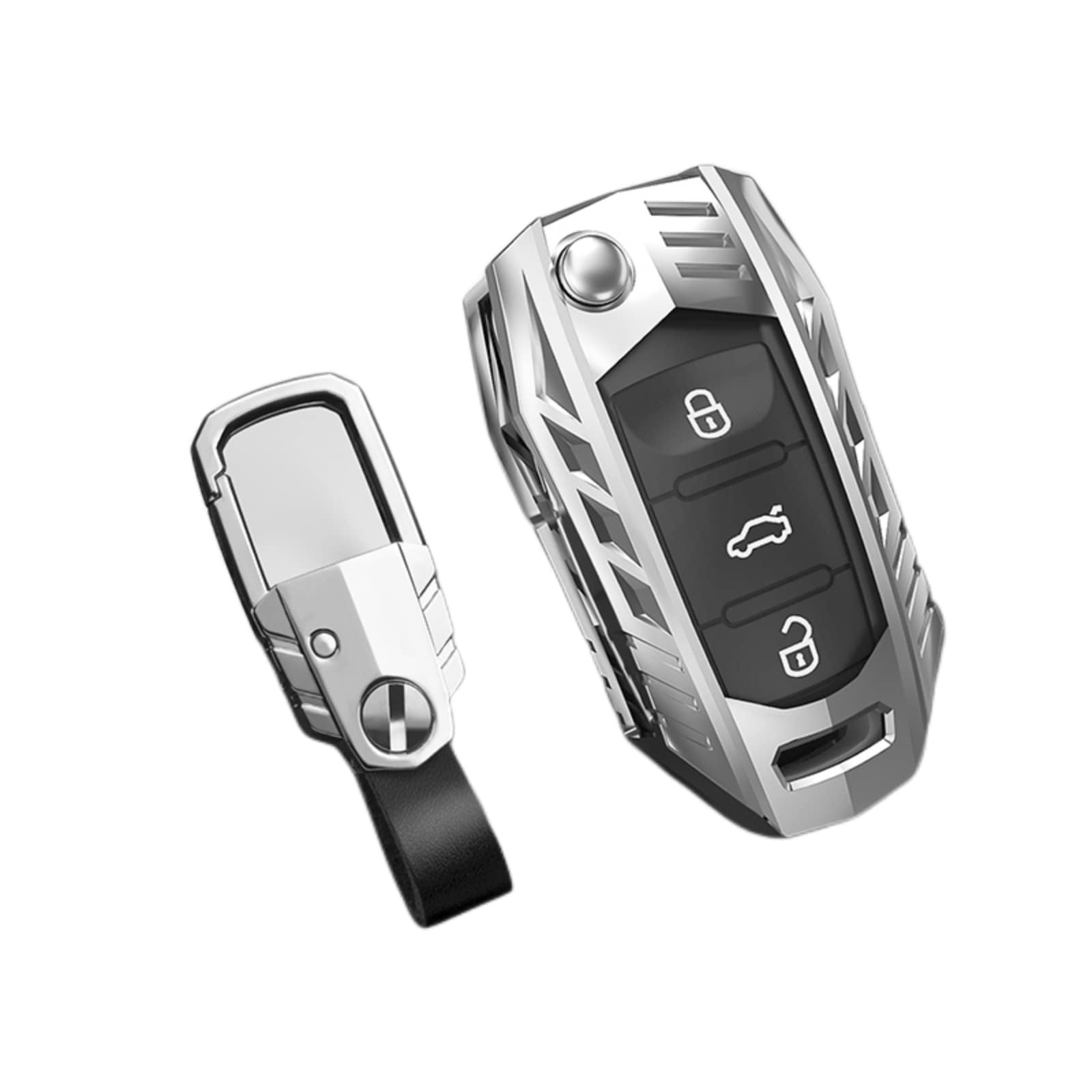 for Volkswagen Key Fob Cover  Full Protection Key Shell Key Case Compatible with VW Jetta Golf Polo MK6 Passat Tiguan Beetle Key Shell