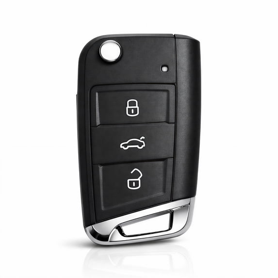 for Volkswagen Skoda SEAT Key Fob Shell HU66 Big Blade 3 Button Flip Key Case Replacement No Electronics
