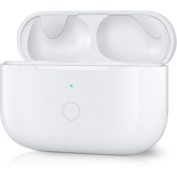 for Wireless Charging Case Compatible with AirPods Pro 1st & 2nd Generation,Replacement Charger Case with Bluetooth Pairing Sync Button,White
