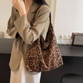 thumbnail image 1 of for Women Cheetah Purse Brown Vintage Hobo Large Capacity Work Tote Bag, 1 of 7