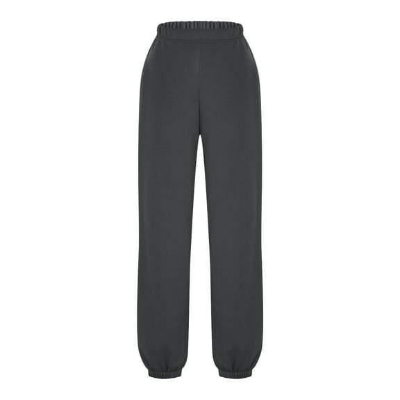 for Women Lightweight Cuffed Ankles Comfort Womens Sweatpants with Pockets Fall Sweat Pants Workout Jounge Dark Gray M