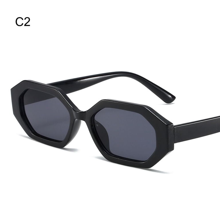 for Women & Men UV 400 Geometric Frame Small Rectangle  display picture 3