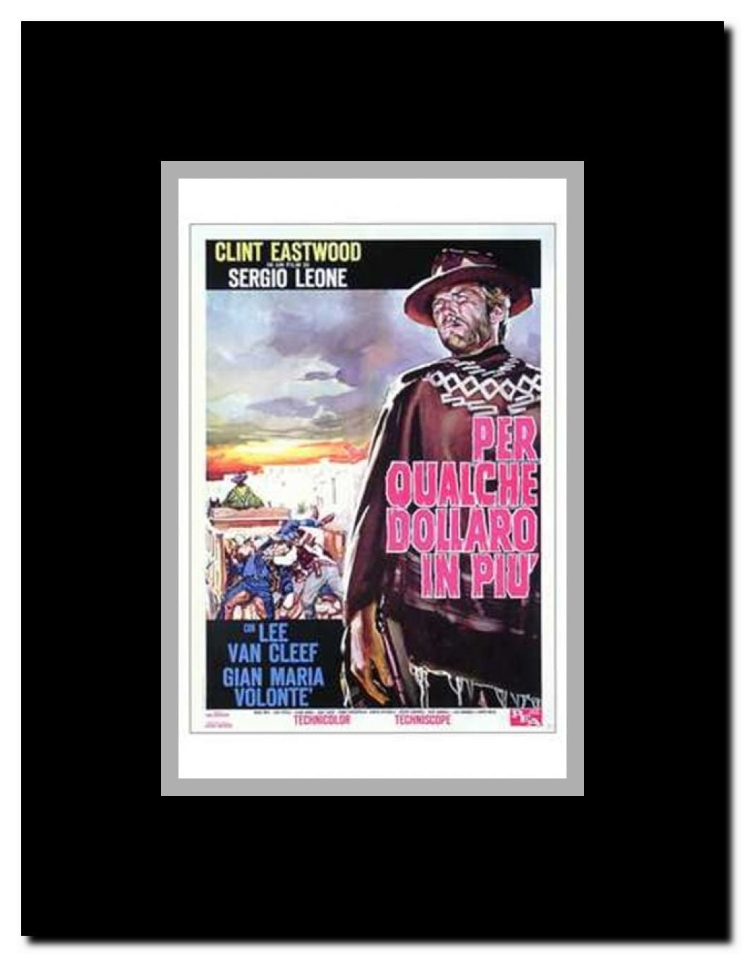 for a Few Dollars More Framed Movie Poster