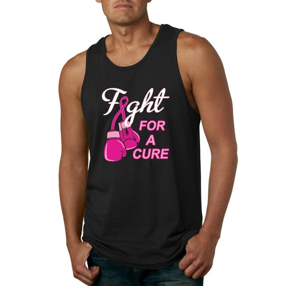 for a Support Awareness Mens Graphic Tank Top, Black, Medium