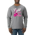 thumbnail image 1 of for a Support Awareness Mens Long Sleeve Shirt, Heather Grey, X-Large, 1 of 3