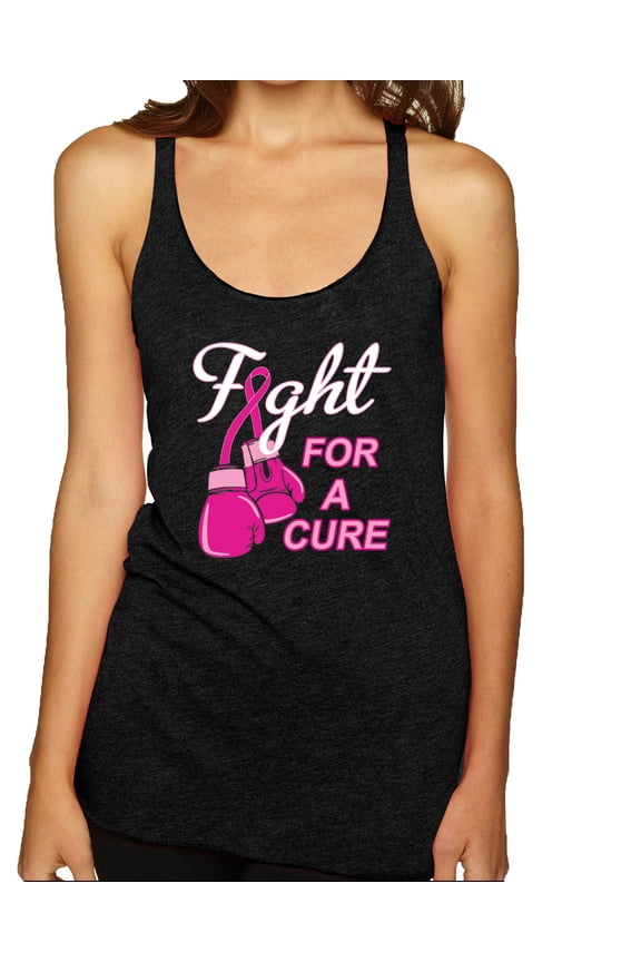 for a Support Awareness Tri-Blend Racerback Tank Top, Vintage Black, Small