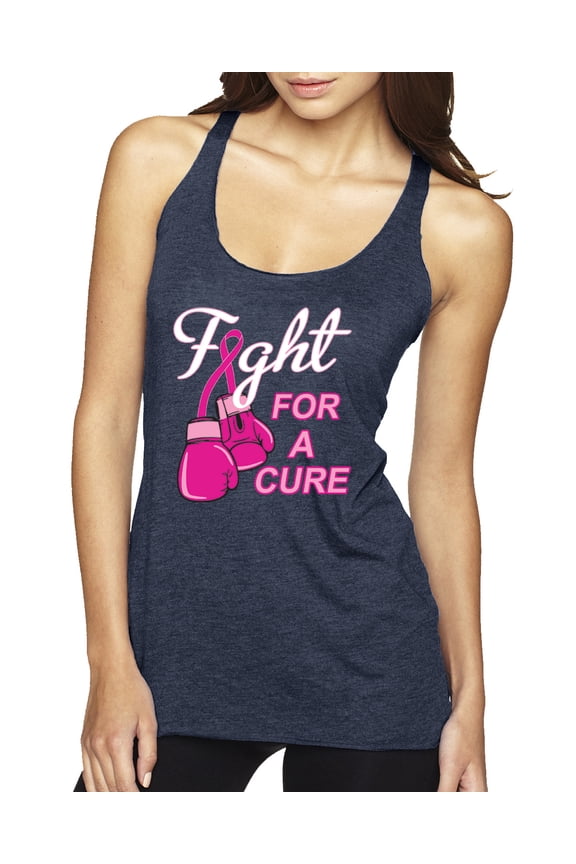 for a Support Awareness Tri-Blend Racerback Tank Top, Vintage Navy, Large