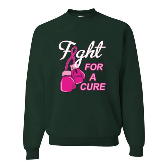 for a Support Awareness Unisex Crewneck Graphic Sweatshirt, Forest Green, Small