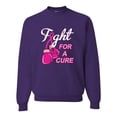 thumbnail image 1 of for a Support Awareness Unisex Crewneck Graphic Sweatshirt, Purple, Medium, 1 of 3