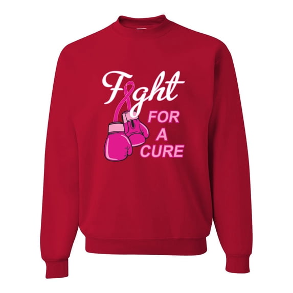 for a Support Awareness Unisex Crewneck Graphic Sweatshirt, Red, Large