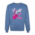 thumbnail image 1 of for a Support Awareness Unisex Crewneck Graphic Sweatshirt, Vintage Heather Blue, 2XL, 1 of 3