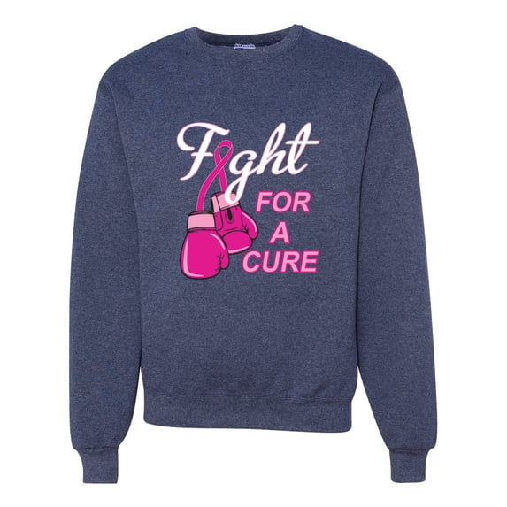 for a Support Awareness Unisex Crewneck Graphic Sweatshirt, Vintage Heather Navy, Medium