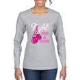 thumbnail image 1 of for a Support Awareness Womens Graphic Long Sleeve T-Shirt, Heather Grey, Small, 1 of 3