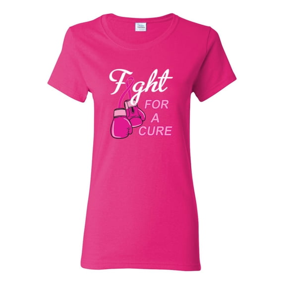 for a Support Awareness Womens Graphic T-Shirt, Fuschia, X-Large