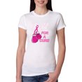 thumbnail image 1 of for a Support Awareness Womens Slim Fit Junior Tee, White, X-Large, 1 of 3