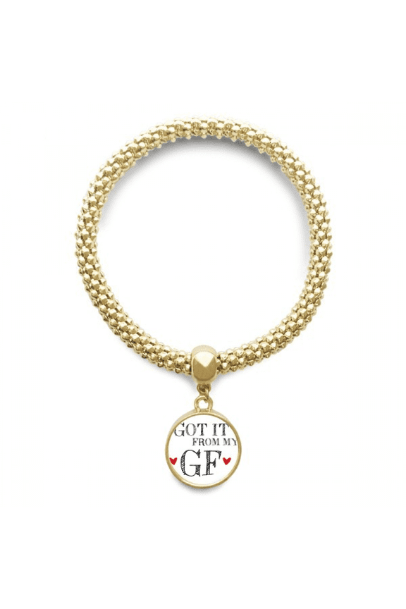for bf got it from my gf Friend en bracelet round pendant jewelry chain