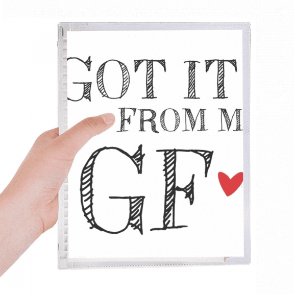 for bf got it from my gf Friend notebook loose diary refillable journal statiry
