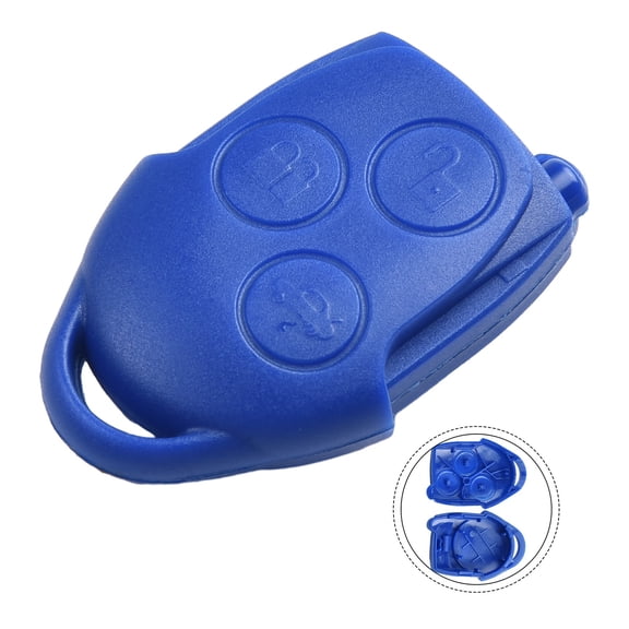 for forD TRANSIT CONNECT MK7 BLUE REMOTE KEY FOB CASE 3 BUTTON COVER BLUE