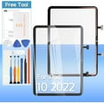 thumbnail image 1 of for iPad 10 10th Gen Screen Replacement A2757, A2777, A2696 10.9" Front Glass Touch Digitizer with Tools(Not Include LCD), 1 of 7