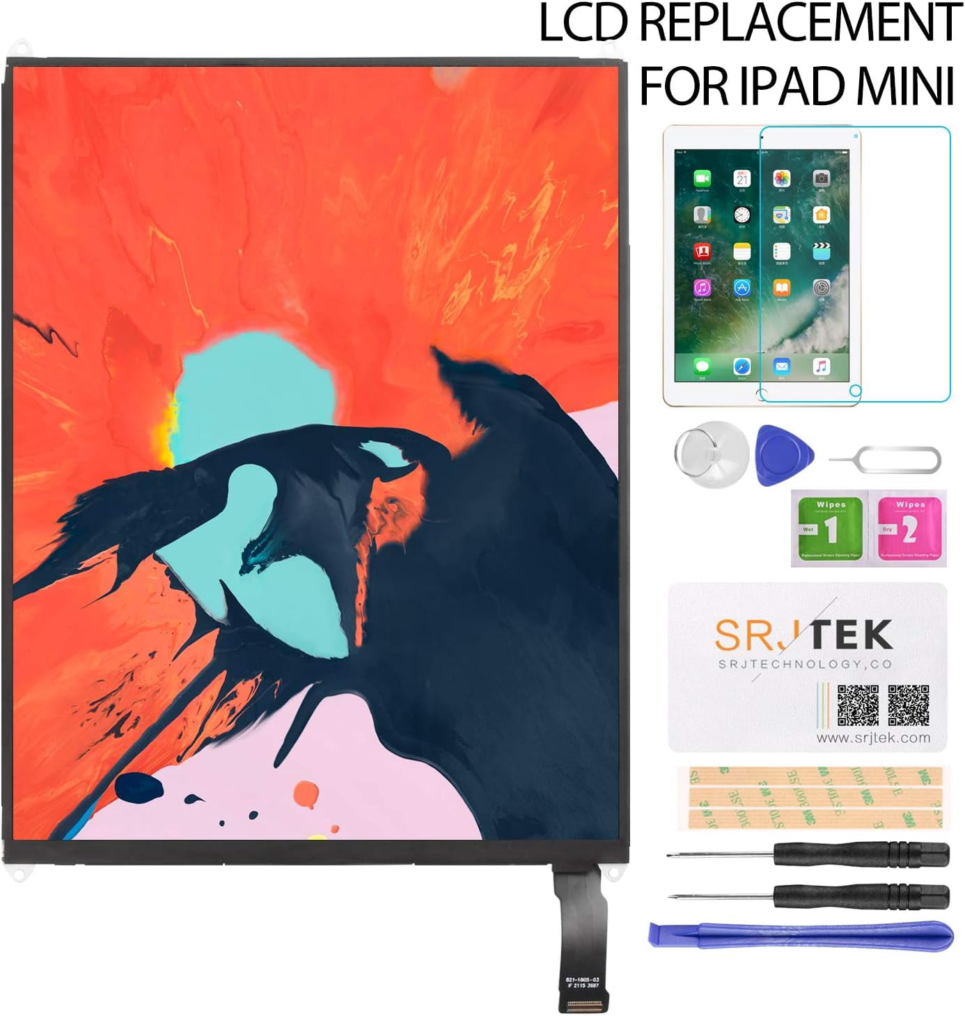 Reemplazo De Pantalla Táctil IPad Mini: Compatible Con IPad Mini 2 1 A1432 A1454 A1489 A1455 A1490, Con Adhivo Y Botón De Inicio Flex De 3,39 € | DHgate