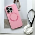 thumbnail image 1 of for iPhone 11 Back Case, Silicone Magsafe Ultra Slim Skin Friendly Shockproof Protective Lightweight Phone Case Cover for iPhone 11 - Pink, 1 of 3