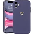 thumbnail image 1 of for iPhone 11 Phone Case Cute Slim Shockproof Case with Wireless Charging Support and Protection, Deep Purple, 1 of 14
