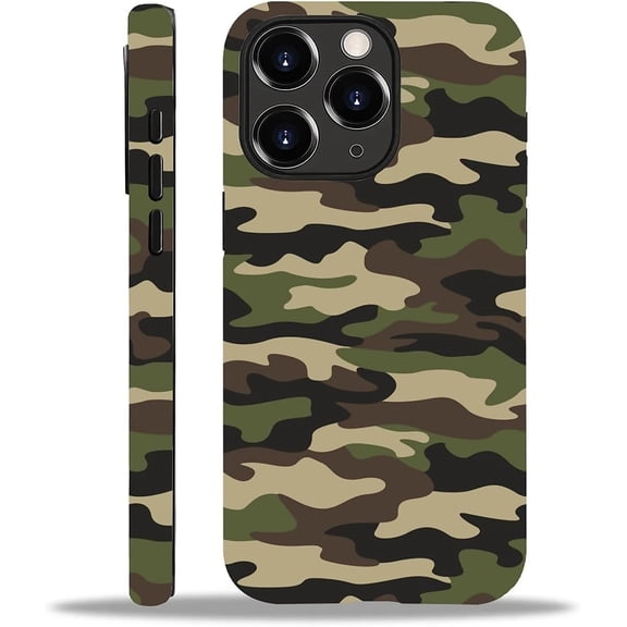 for iPhone 11 Pro Max Case, HH2 Army Classic Camo Hybrid 2 Layer Hard Shell Silicone Protective Pattern Design Case