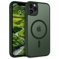 thumbnail image 1 of for iPhone 11 Pro Max Case Super Magnetic [Compatible with MagSafe] TPU Protective Translucent Matte Smooth Phone Case for iPhone 11 Pro Max, Green, 1 of 5