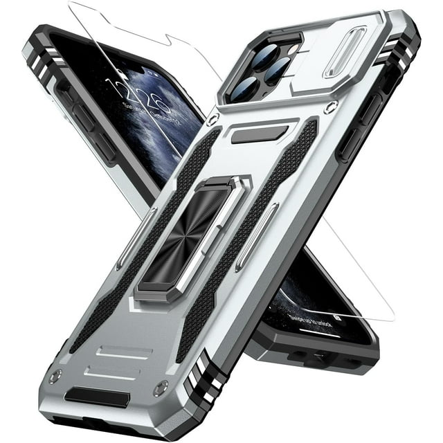 for iPhone 11 Pro Max Case with Screen Protector,Sliding Camera Cover