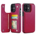 thumbnail image 1 of for iPhone 11 Wallet Case with Card Holder, PU Faux Leather Kickstand Card Slots Case, Double Magnetic Clasp and Durable Shockproof Cover, 1 of 8