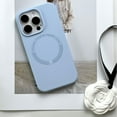 thumbnail image 1 of for iPhone 12 Pro Back Case, Silicone Magsafe Ultra Slim Skin Friendly Shockproof Protective Lightweight Phone Case Cover for iPhone 12 Pro - Blue, 1 of 3