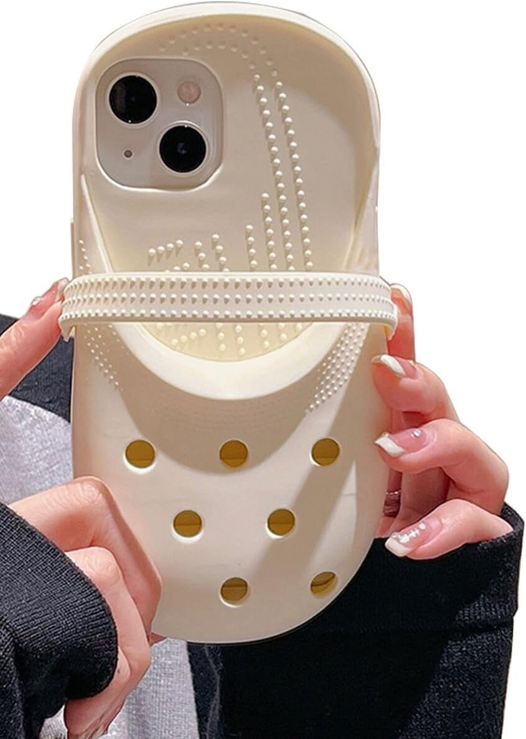 for iPhone 12 Pro Case, 3D Soft Silicon Funny and Silly Weird Slipper Shoe Phone  Case, Ugly Phone Case Swap Challenge Gifts with Friends White - Walmart.com