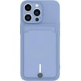thumbnail image 1 of for iPhone 12 Pro Case with Card Holder [Slim + Protective] Silicone Phone Case iPhone 12 Pro Wallet for Women Men (Purple Blue), 1 of 7