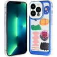 thumbnail image 1 of for iPhone 12 Pro Max Case Clear, Not Yellowing Phone Case for iPhone 12 Pro Max (6.7 inch) with Slim Cover Protection Shockproof Bumper, Blue Patch, 1 of 13
