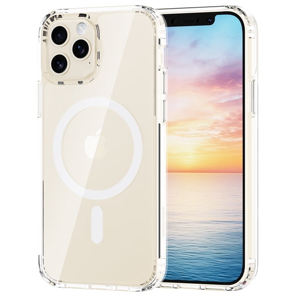 for iPhone 12 Pro Max Case Clear,Thiken Shockproof Protective Phone Bumper for Apple iPhone 12 Promax 6.7 inch - Clear