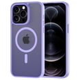 thumbnail image 1 of for iPhone 12 Pro Max Case Compatible with MagSafe, Translucent Matte Shockproof Phone Case Cover - Purple, 1 of 7
