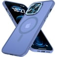 thumbnail image 1 of for iPhone 12 Pro Max Case Magnetic Compatible with MagSafe Slim Translucent Matte Phone Case Cover 6.7 inch (Sierra Blue), 1 of 14