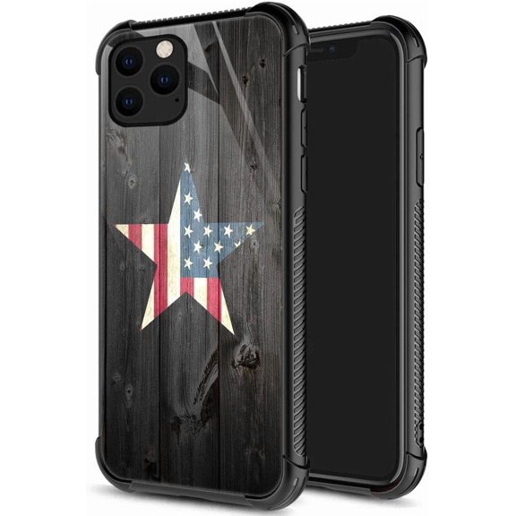 for iPhone 12 Pro Max Case, Military-Grade Protection, All-Around Shockproof Corners, Anti-Scratch Phone Case for iPhone 12 Pro Max - Star Flag