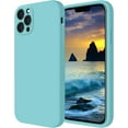 thumbnail image 1 of for iPhone 12 Pro Max Case, Silicone Upgraded [Camera Protecion] Phone Case with Soft Anti-Scratch Microfiber Lining, 6.7 inch, Sea Blue, 1 of 11