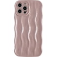 thumbnail image 1 of for iPhone 12 Pro Max Case,Water Ripple Pattern Curly Wave Frame Soft Compatible with iPhone Case (Pink,iPhone 12 Pro Max), 1 of 14