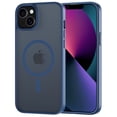 thumbnail image 1 of for iPhone 13 / 14 Case Compatible with MagSafe, Translucent Matte Shockproof Phone Case Cover - Blue, 1 of 7