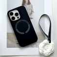 thumbnail image 1 of for iPhone 13 Back Case, Silicone Magsafe Ultra Slim Skin Friendly Shockproof Protective Lightweight Phone Case Cover for iPhone 13 - Black, 1 of 3